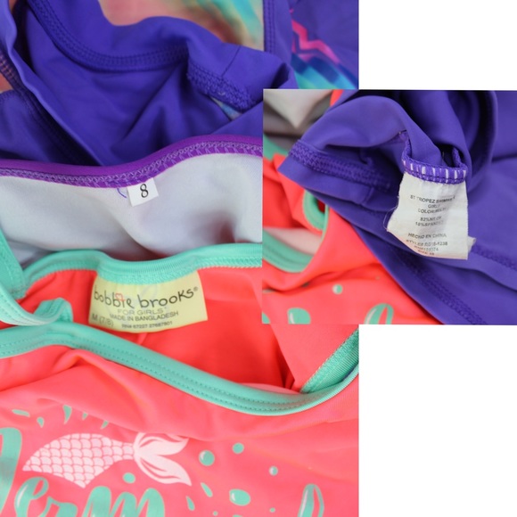 Girls Preowned Swimsuit Bundle Lot 7/8 & 10 - Picture 6 of 6